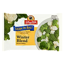 ShopRite Broccoli & Cauliflower , Steam in Bag! Winter Blend, 12 Ounce