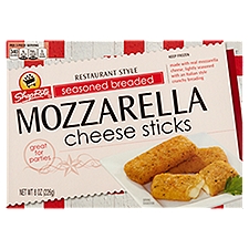 ShopRite Mozzarella Cheese Sticks, Restaurant Style Seasoned Breaded, 8 Ounce