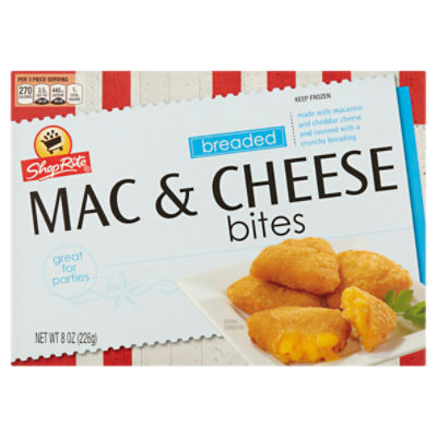 ShopRite Breaded, Mac & Cheese Bites