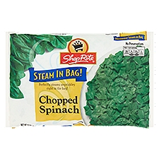 ShopRite Steam in Bag Chopped Spinach, 12 Ounce