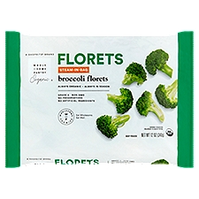 Wholesome Pantry Organic Broccoli Florets, Steam-in-Bag, 12 Ounce