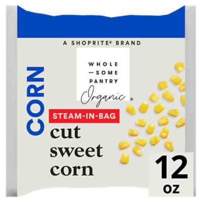 Wholesome Pantry Organic Steam-in-Bag Cut Sweet Corn, 12 oz, 12 Ounce