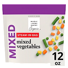 Wholesome Pantry Organic Mixed Vegetables, Steam-in-Bag, 12 Ounce