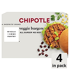 Wholesome Pantry Chipotle Veggie Burgers, 4 count, 10 oz, 4 Each