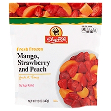 ShopRite Mango, Strawberry and Peach, Fresh Frozen, 12 Ounce