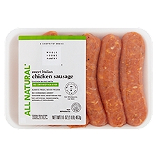 Wholesome Pantry Sweet Italian, Chicken Sausage, 16 Ounce