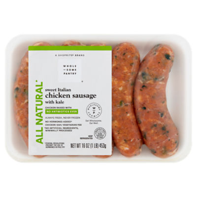 Wholesome Pantry Sweet Italian Chicken Sausage with Kale, 16 oz - ShopRite