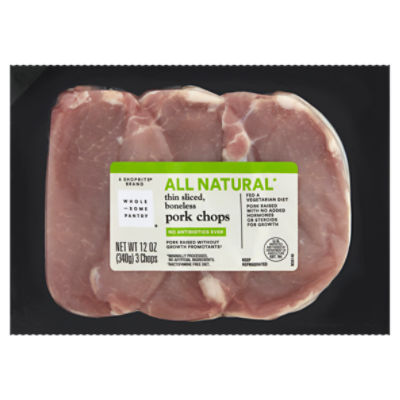 Wholesome Pantry Thin Sliced, Boneless, Pork Chops