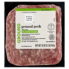 Wholesome Pantry Ground, Pork, 16 Ounce