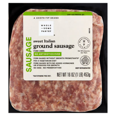 Wholesome Pantry Sweet Italian Ground Sausage, 16 oz