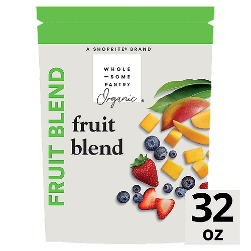 Wholesome Pantry Organic Mango Chunks, Blueberries, Strawberries Fruit Blend, 32 oz