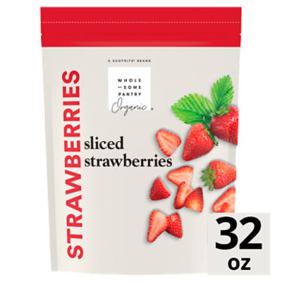 Wholesome Pantry Organic Sliced Strawberries, 32 oz, 32 Ounce