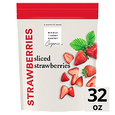 Wholesome Pantry Organic Strawberries, Sliced, 32 Ounce