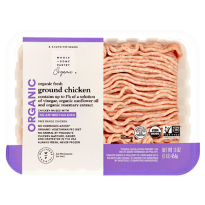 Wholesome Pantry Organic Fresh Ground Chicken, 16 oz