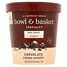 Bowl & Basket Specialty Non-Dairy Chocolate Frozen Dessert, 16 fl oz, 16 Pint