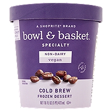 Bowl & Basket Specialty Frozen Dessert Cold Brew Non-Dairy, 16 Fluid ounce