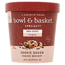 Bowl & Basket Specialty Frozen Dessert Cookie Dough Non-Dairy, 16 Fluid ounce