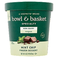 Bowl & Basket Specialty Mint Chip Non-Dairy, Frozen Dessert, 16 Fluid ounce