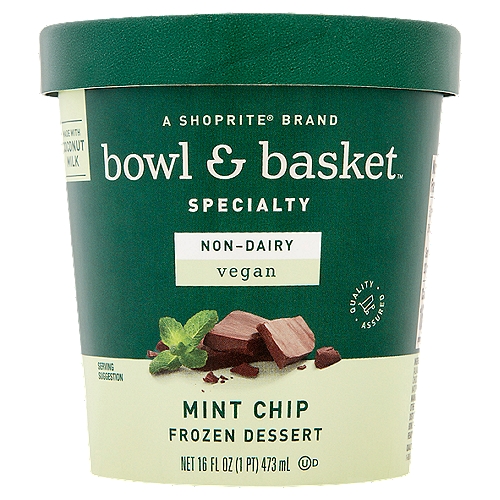 Bowl & Basket Specialty Mint Chip Non-Dairy Frozen Dessert, 16 fl oz