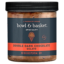 Bowl & Basket Specialty Gelato Double Dark Chocolate, 16 Fluid ounce