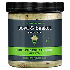 Bowl & Basket Specialty Gelato Mint Chocolate Chip, 16 Fluid ounce