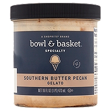 Bowl & Basket Specialty Southern Butter Pecan Gelato, 16 Fluid ounce