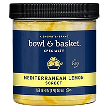 Bowl & Basket Specialty Mediterranean Lemon Sorbet, 16 Fluid ounce