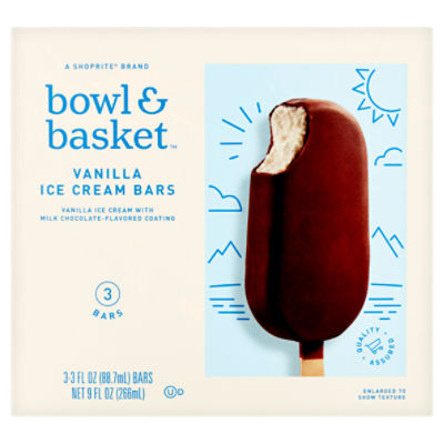 Bowl & Basket Vanilla, Ice Cream Bars