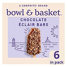 Bowl & Basket Chocolate Éclair Bars, 3 fl oz, 6 count, 18 Fluid ounce