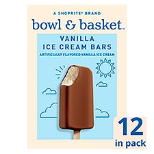 Bowl & Basket Ice Cream Bars Vanilla, 30 Fluid ounce