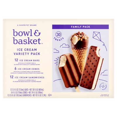 Bowl & Basket Variety Family Pack, Ice Cream