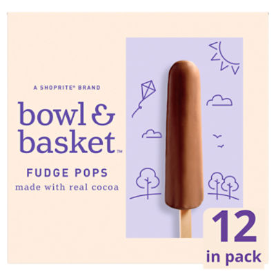 Bowl & Basket Fudge Pops, 1.65 fl oz, 12 count