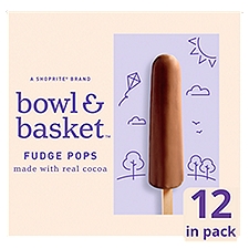 Bowl & Basket Fudge Pops, 1.65 fl oz, 12 count, 19.8 Fluid ounce