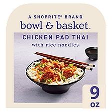 Bowl & Basket Rice Noodles, Chicken Pad Thai, 9 Ounce
