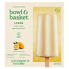 Bowl & Basket Lemon Fruit Bars, 6 ct, 16.5 Fluid ounce