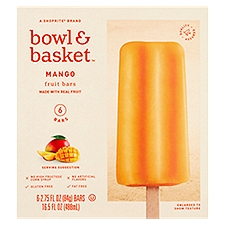 Bowl & Basket Mango Fruit Bars, 2.75 fl oz, 6 count, 16.5 Fluid ounce