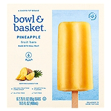 Bowl & Basket Pineapple Fruit Bars, 2.75 fl oz, 6 count, 16.5 Fluid ounce
