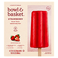 Bowl & Basket Strawberry Fruit Bars, 2.75 fl oz, 6 count