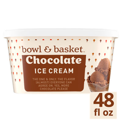 Bowl & Basket Chocolate Rich & Creamy Ice Cream, 48 fl oz, 48 Fluid ounce