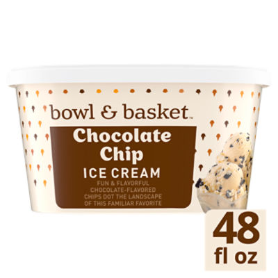 Bowl & Basket Chocolate Chip Rich & Creamy Ice Cream, 1.5 qt