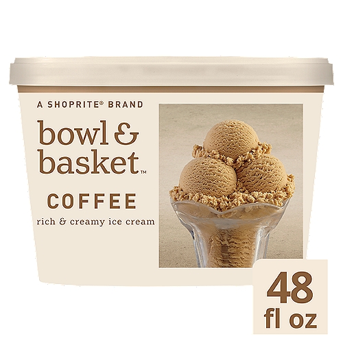 Bowl & Basket Coffee Rich & Creamy Ice Cream, 1.5 qt
For All You Sophisticated Types Who Like to ''Fancy-Up'' Your Desserts.