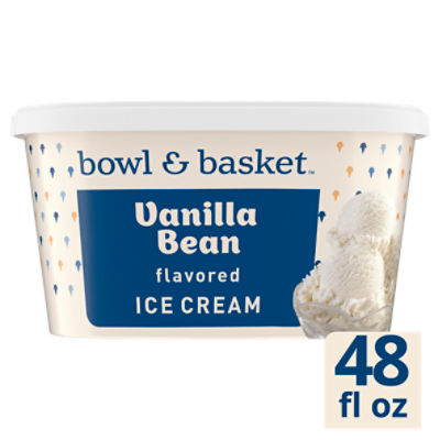 Bowl & Basket Vanilla Bean Flavored Ice Cream, 1.5 qt