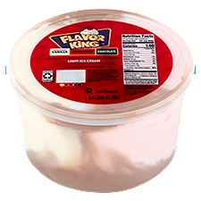 Flavor King Artificially Flavored Vanilla, Strawberry and Chocolate Light Ice Cream, 1 gallon
