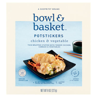 Bowl & Basket Chicken & Vegetable Potstickers, 8 oz, 8 Ounce