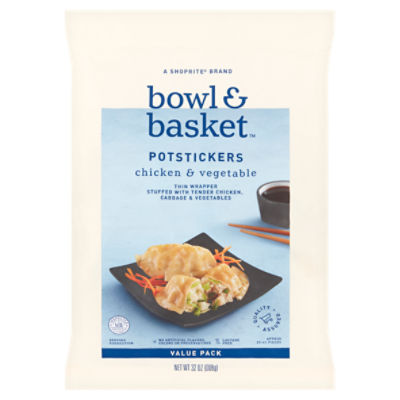 Bowl & Basket Chicken & Vegetable Potstickers Value Pack, 32 oz - ShopRite