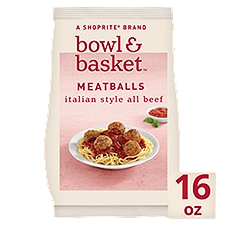 Bowl & Basket Italian Style All Beef Meatballs, 16 oz, 16 Ounce