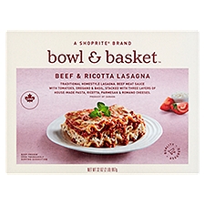 Bowl & Basket Beef & Ricotta, Lasagna, 32 Ounce