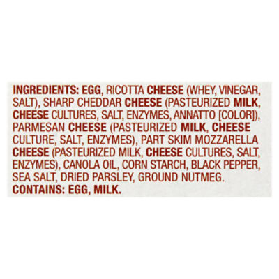 Egg Bites, Three Cheese & Turkey Sausage Nutrition Facts - Eat