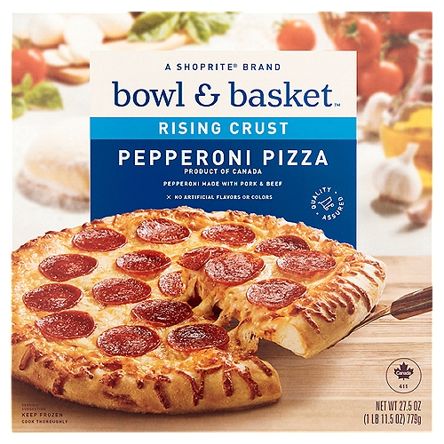 Bowl & Basket Rising Crust Pepperoni Pizza, 27.5 oz