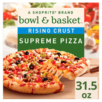 Bowl & Basket Rising Crust Supreme Pizza, 31.5 oz, 31.5 Ounce